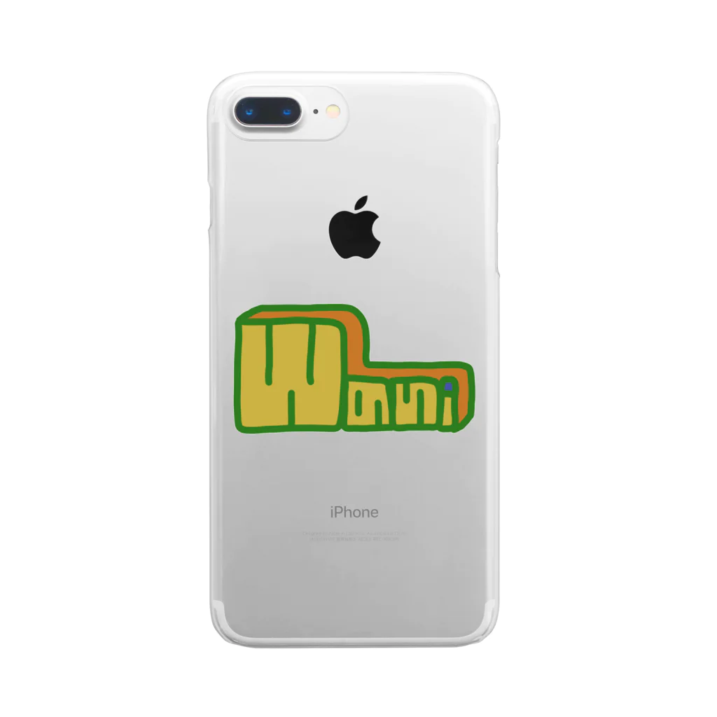 ワニのお店のWaniロゴ Clear Smartphone Case