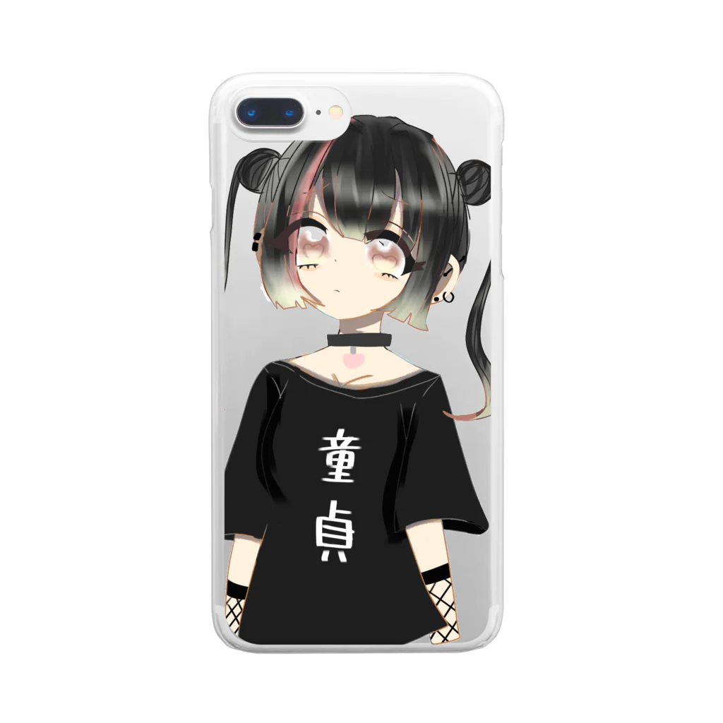 ironyの童貞Tシャツ Clear Smartphone Case