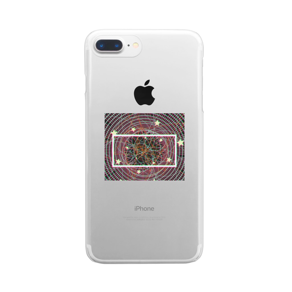 citta-ekāgratāの幾何学催眠 Clear Smartphone Case