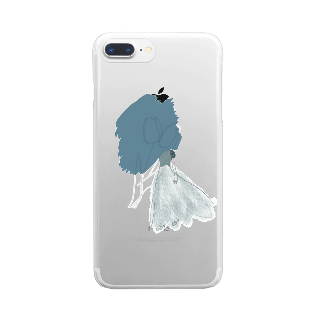 rilybiiのflower dress Art Clear Smartphone Case