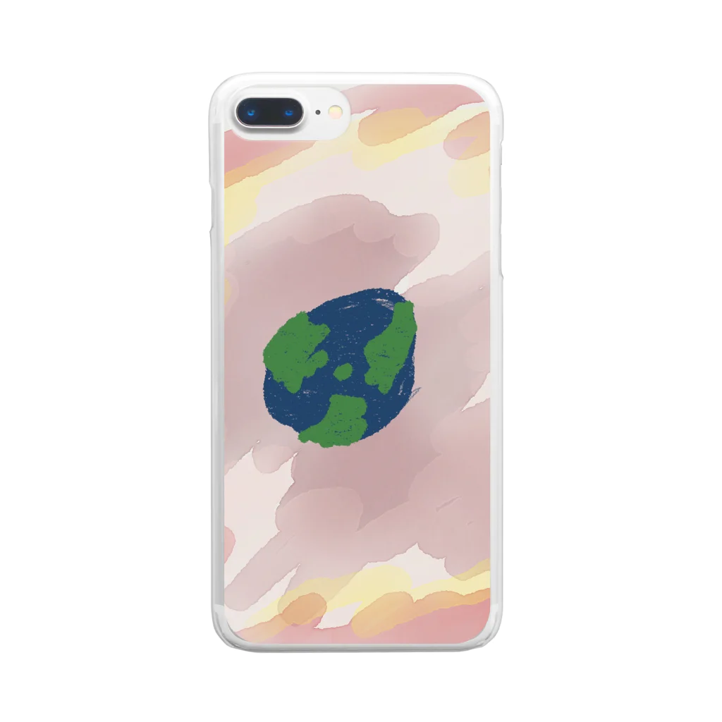 beautiful_earthの子供の地球 Clear Smartphone Case