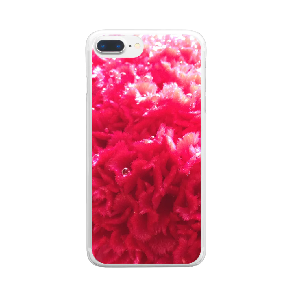 Happy thingsのPINK Flower Clear Smartphone Case