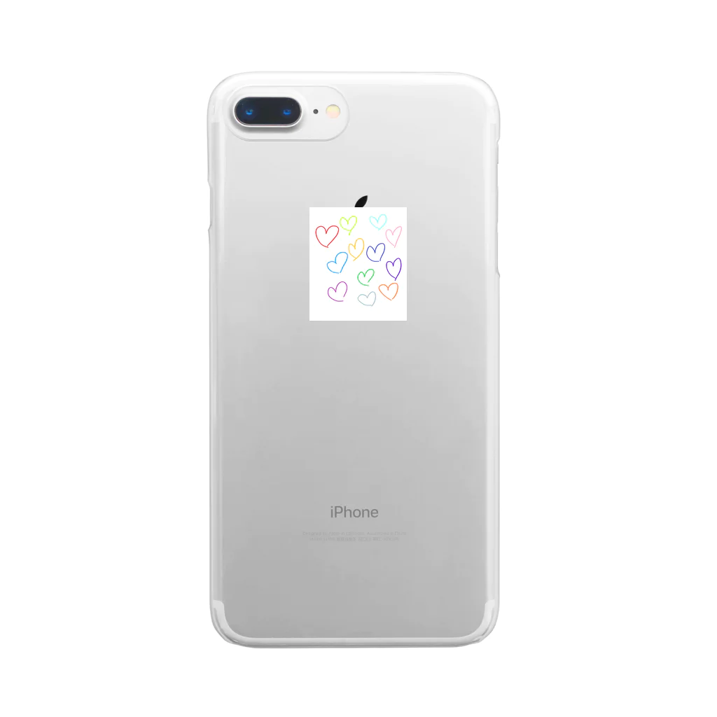 heart shopのハート　この世界に愛を Clear Smartphone Case