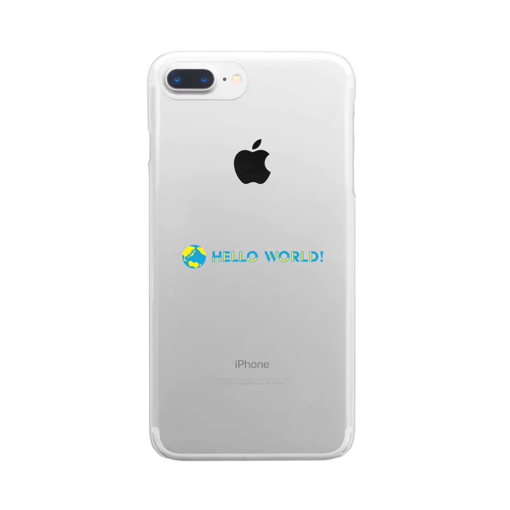 HelloWorld_suzuriのHelloWorld Clear Smartphone Case