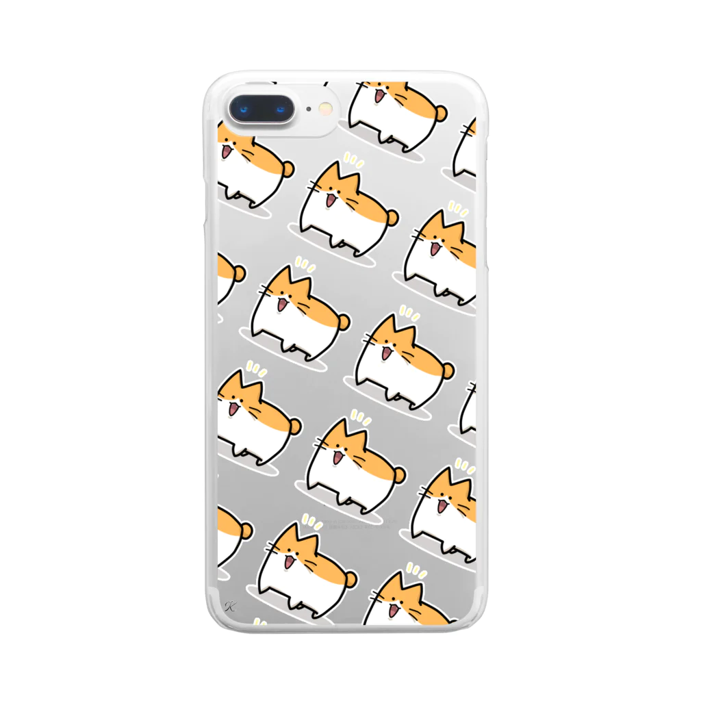 GALLERY.Y.K.のいぬねこ Clear Smartphone Case