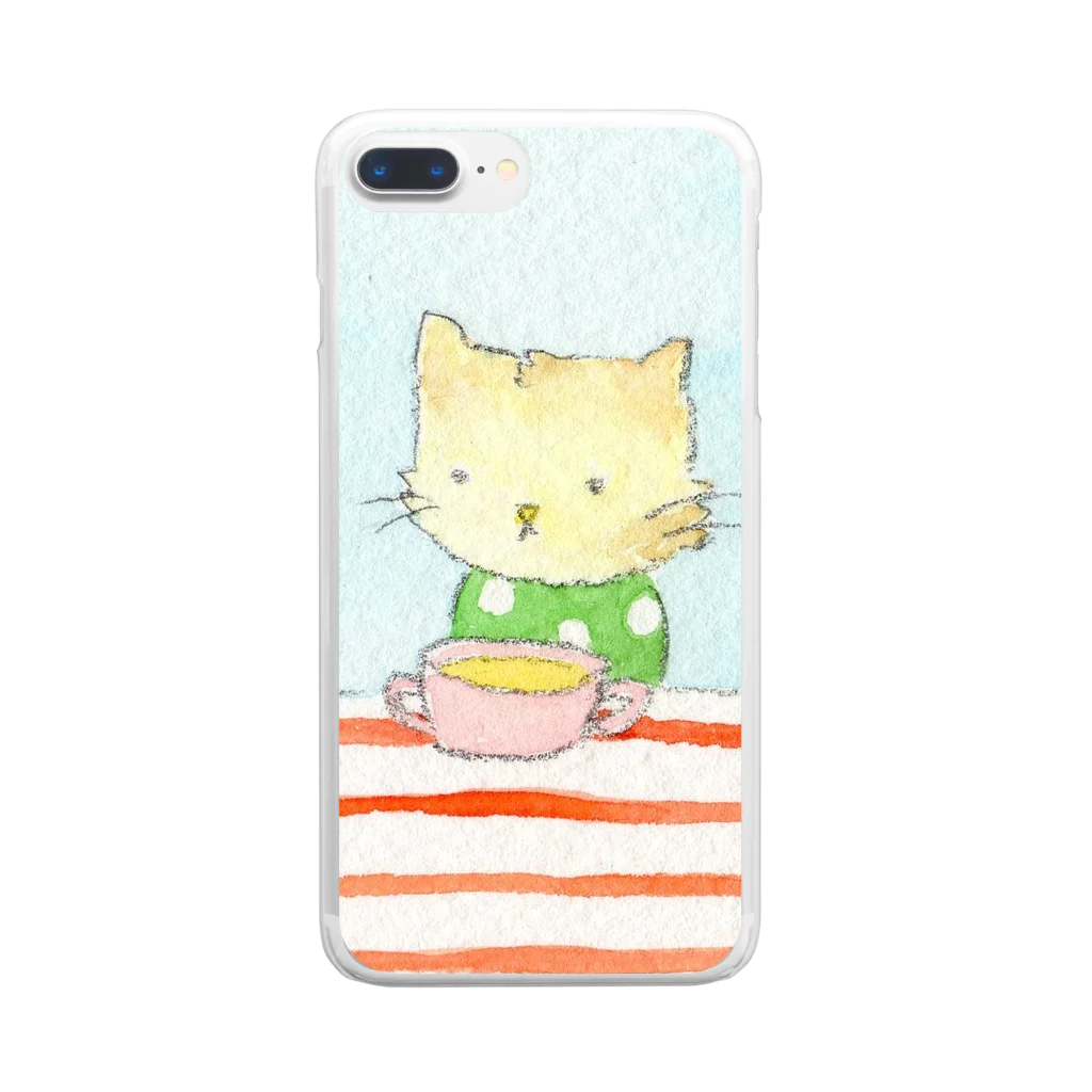 on-shitsuのsoup Clear Smartphone Case