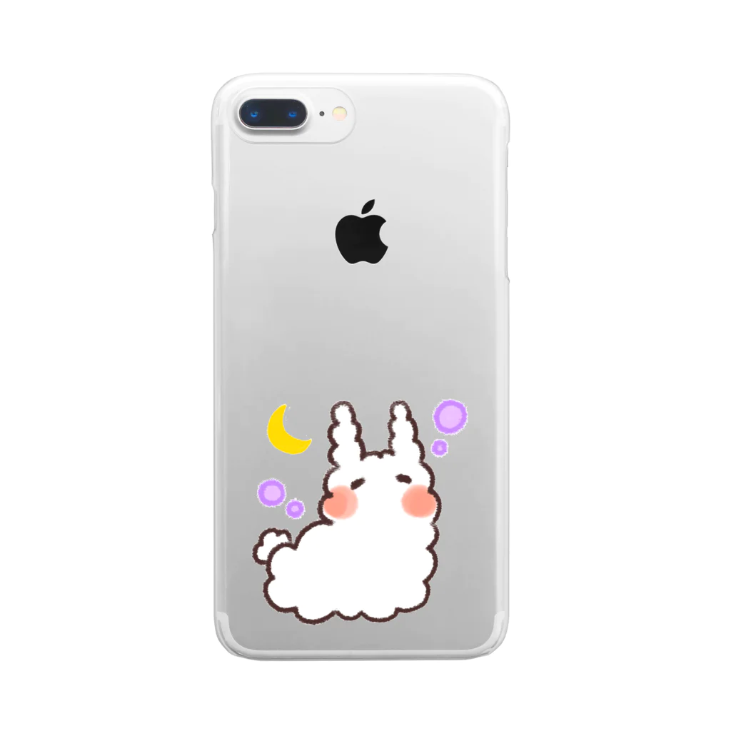 K.momokoのうさぎのうみうし(ウトウトver.) Clear Smartphone Case