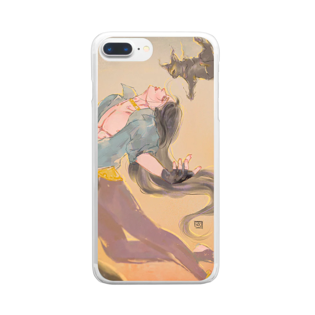 nachumii.art のフリーフォール Clear Smartphone Case