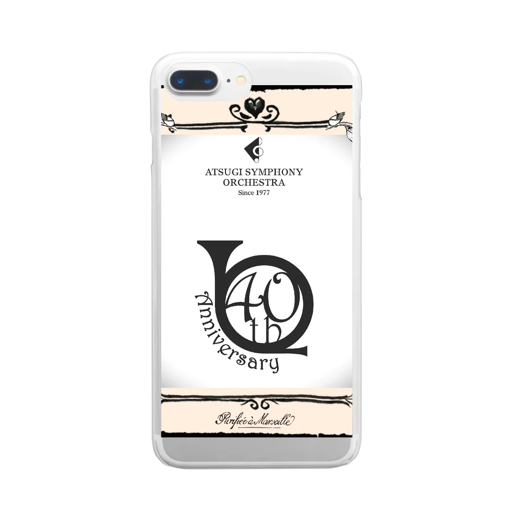 しまっち(｡･e･)の厚木交響楽団40周年記念 Clear Smartphone Case