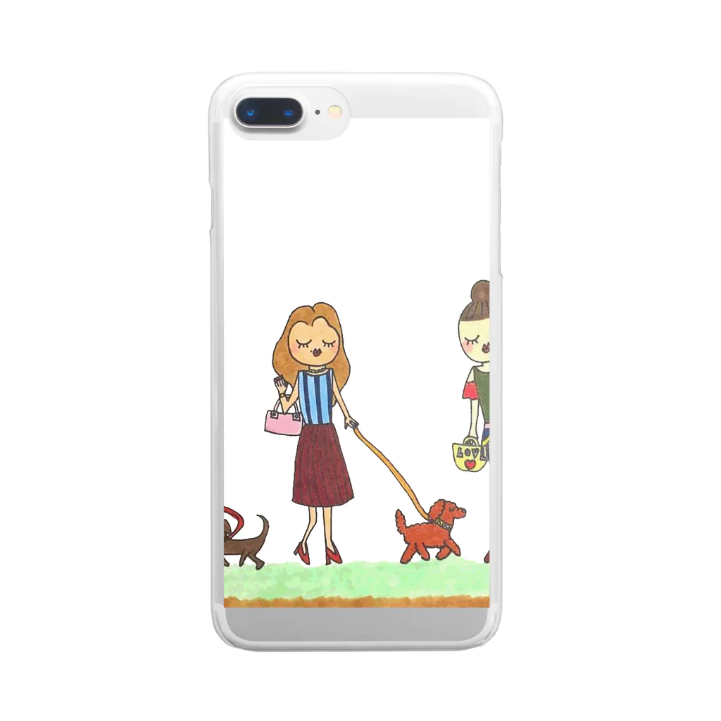 松本新菜のおさんぽ Clear Smartphone Case