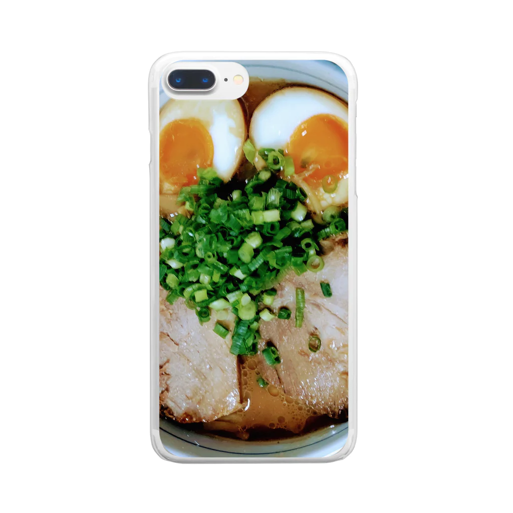 ミステリーキャラクターズの美味しいラーメン Clear Smartphone Case