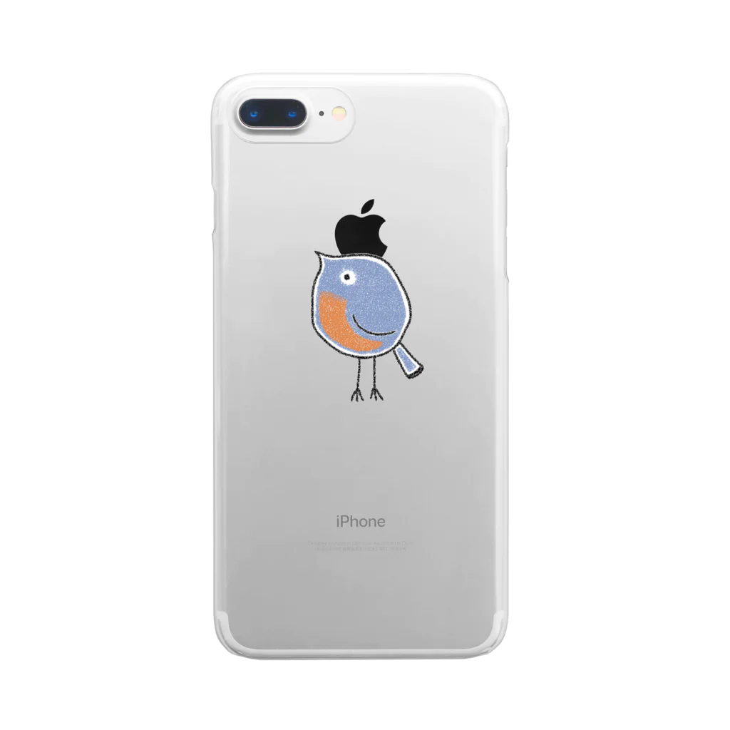 鶏肉のイソヒヨドリ Clear Smartphone Case