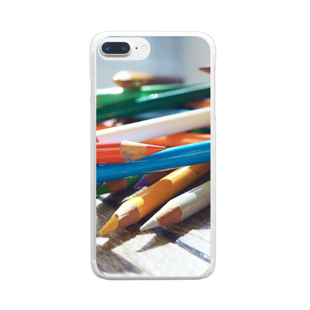 aoiroの色鉛筆 Clear Smartphone Case