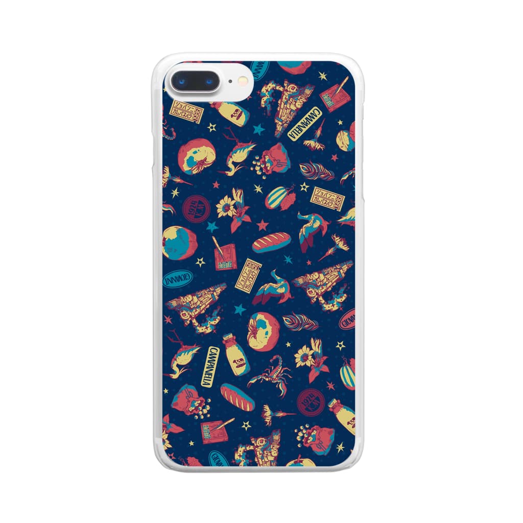 Metaphysical BerryのNight on the Galactic Railroad Clear Smartphone Case