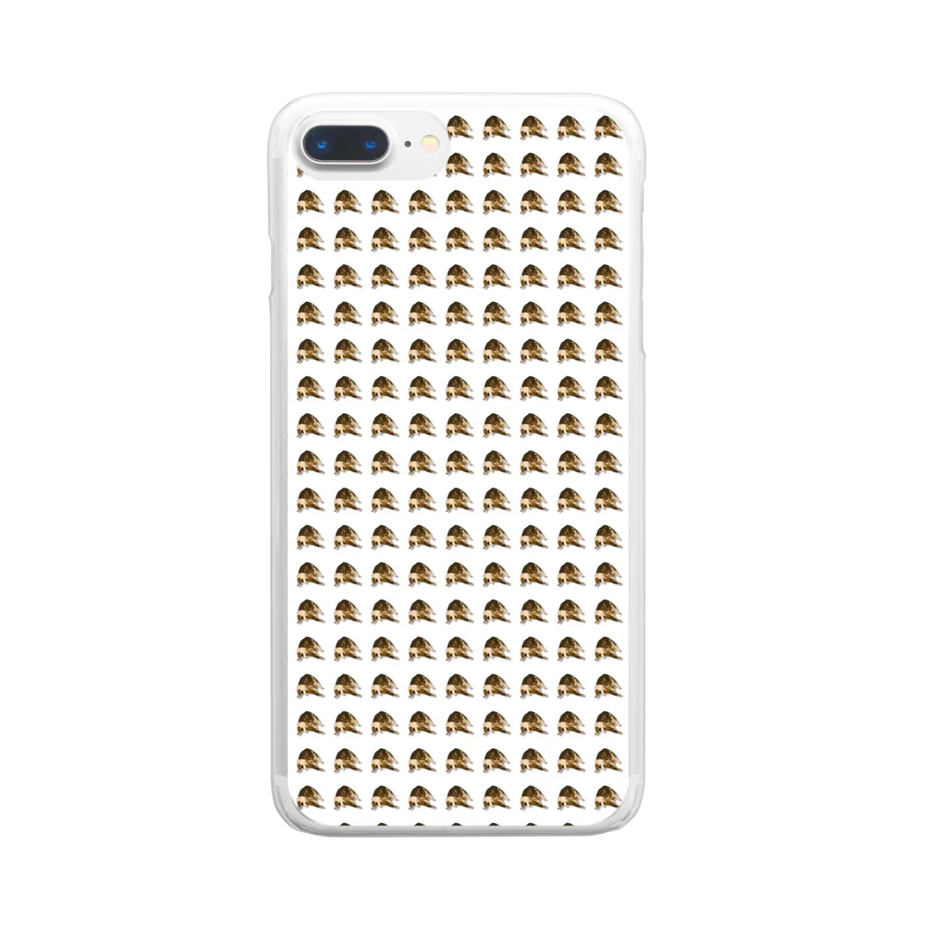 latte_oreha_nekoの「ツンデブ猫」ラテさんグッズ　多重分身ver Clear Smartphone Case