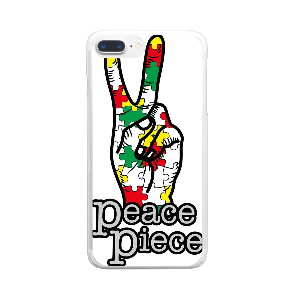 peace pieceのpeace piece クリアスマホケース