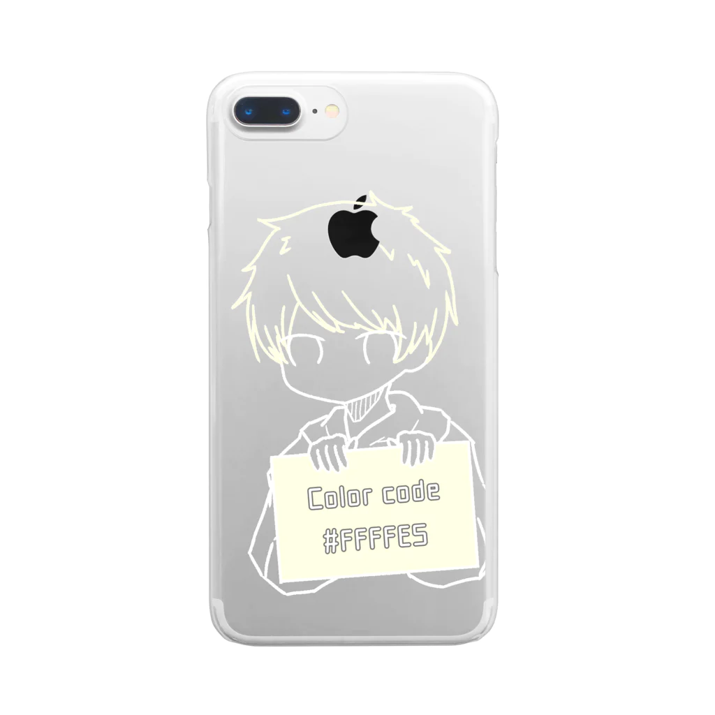 MeeのColor code 0101 Clear Smartphone Case