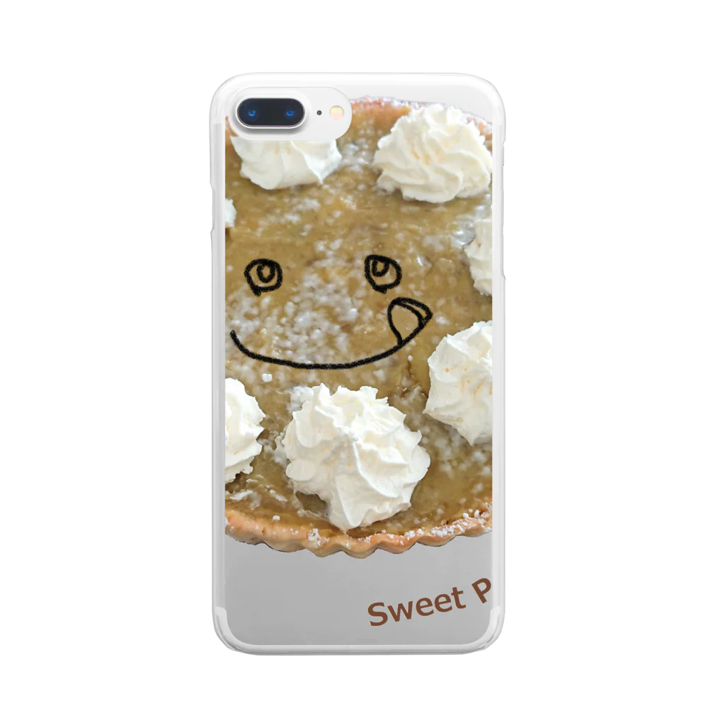 ホームタウンスター　Hometown Star のスイートポテトタルト　Sweet Potato Tart Clear Smartphone Case