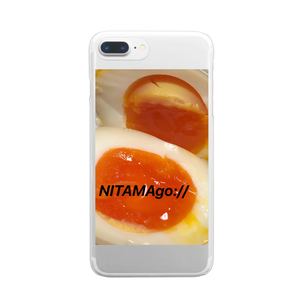 ケツノだよの「NITAMAgo://」 Clear Smartphone Case