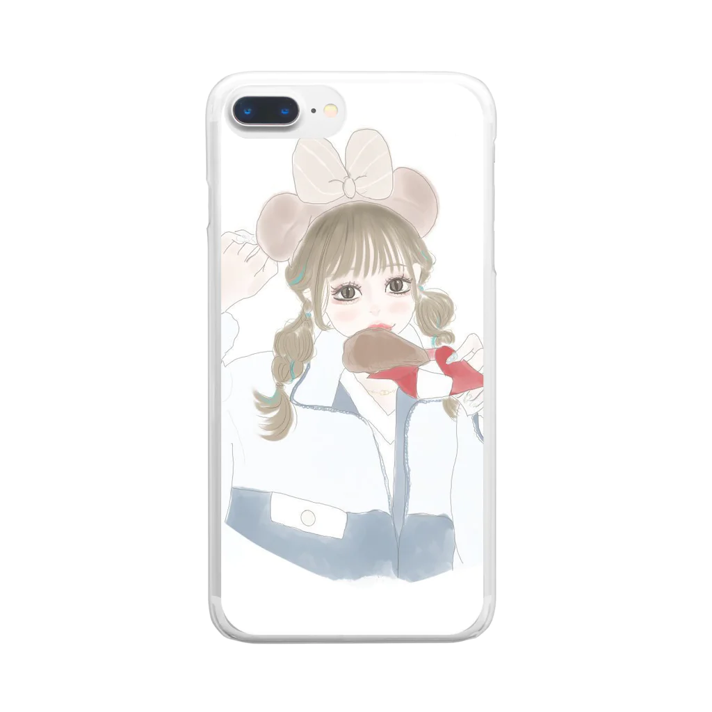 ちゃんみきすとあのみきちゃんグッズ Clear Smartphone Case