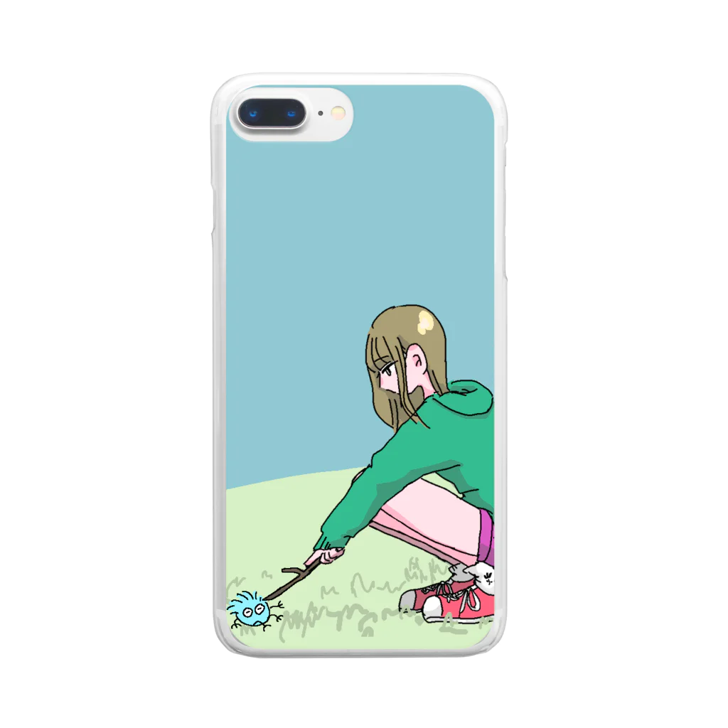 pooのつつく Clear Smartphone Case