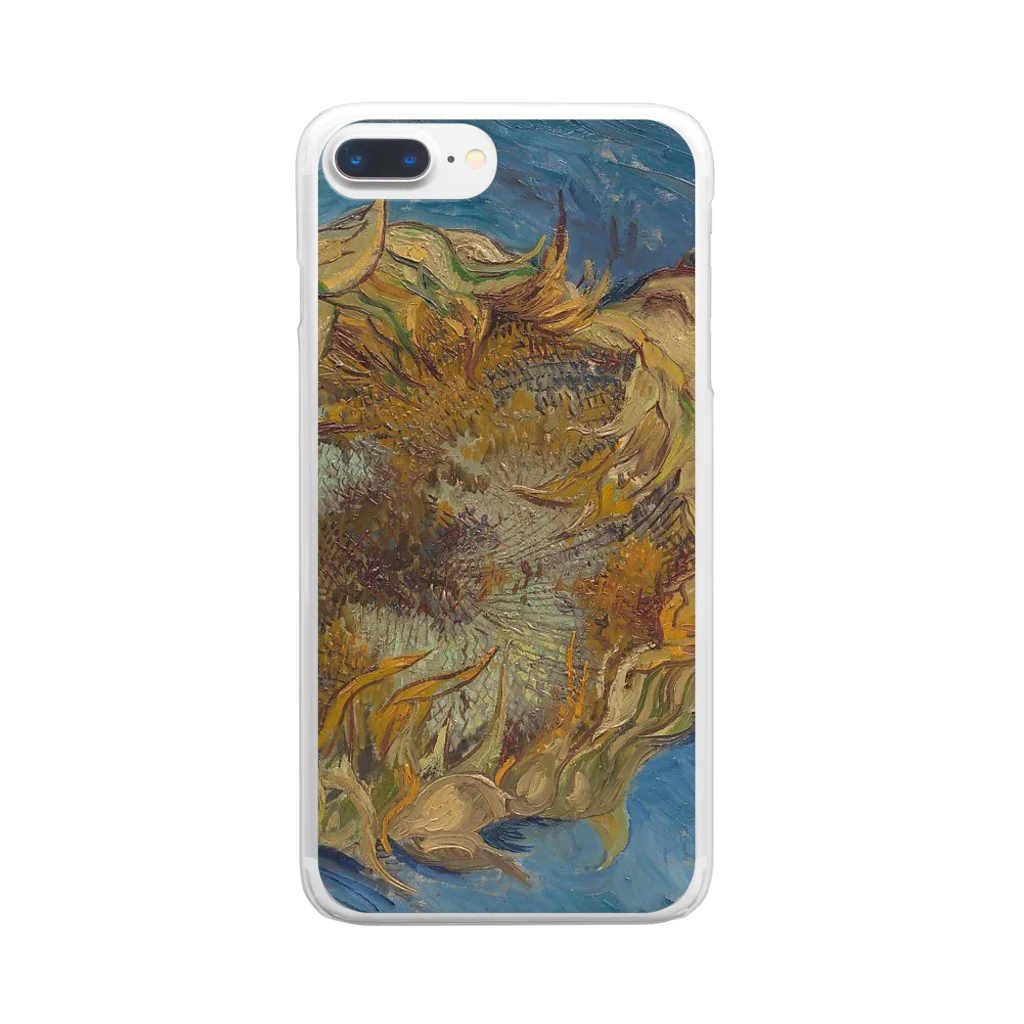 Masterpieceのゴッホ　/　ひまわり　Sunflowers 1887 Clear Smartphone Case