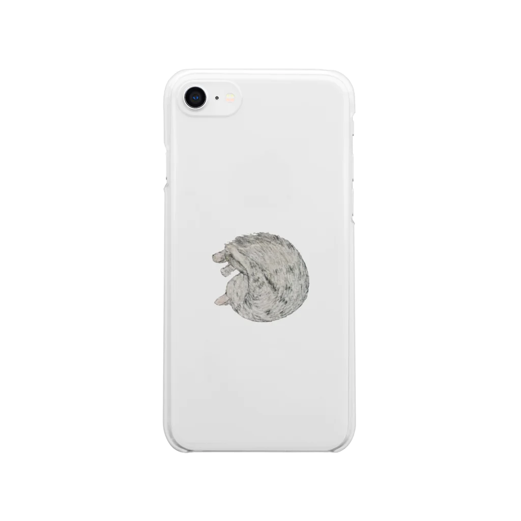 たんしお雑貨店のまるい ねこ  Clear Smartphone Case