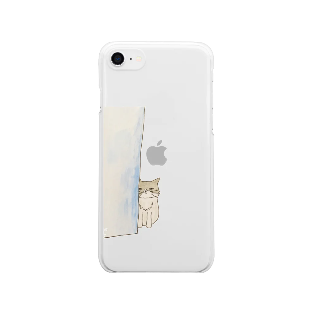 ねこぜや の猫のミッシェル じーっとみてます Clear Smartphone Case