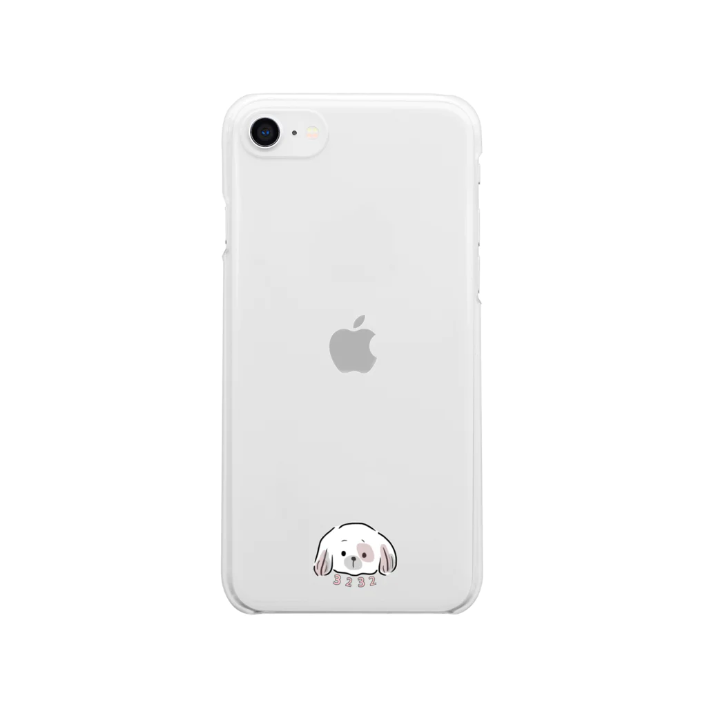 mifu32kukkuのちょっと切ない犬 Clear Smartphone Case