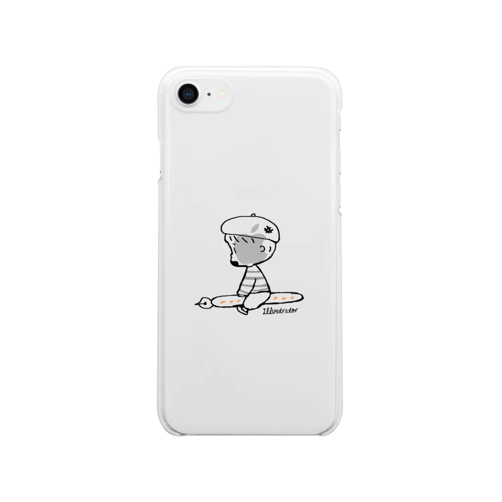 egu shopの(わーくわくシリーズ)illustratorさん Clear Smartphone Case