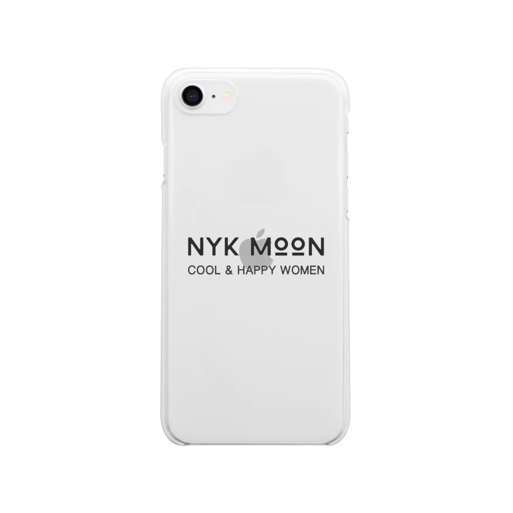 NYK MOON.factoryのNYK MOON logo クリアスマホケース