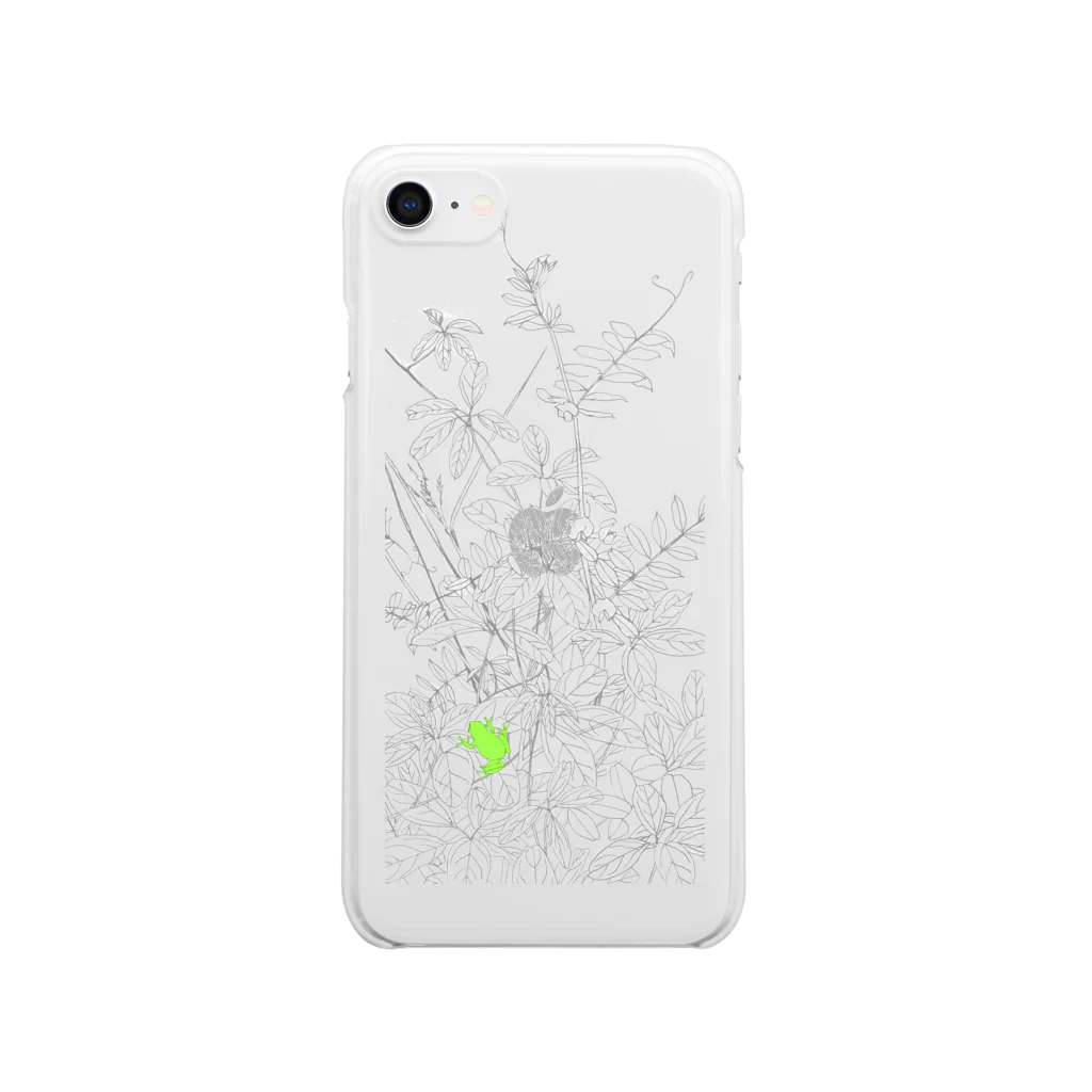 yunocoのあめまちカエル　とうめい Clear Smartphone Case