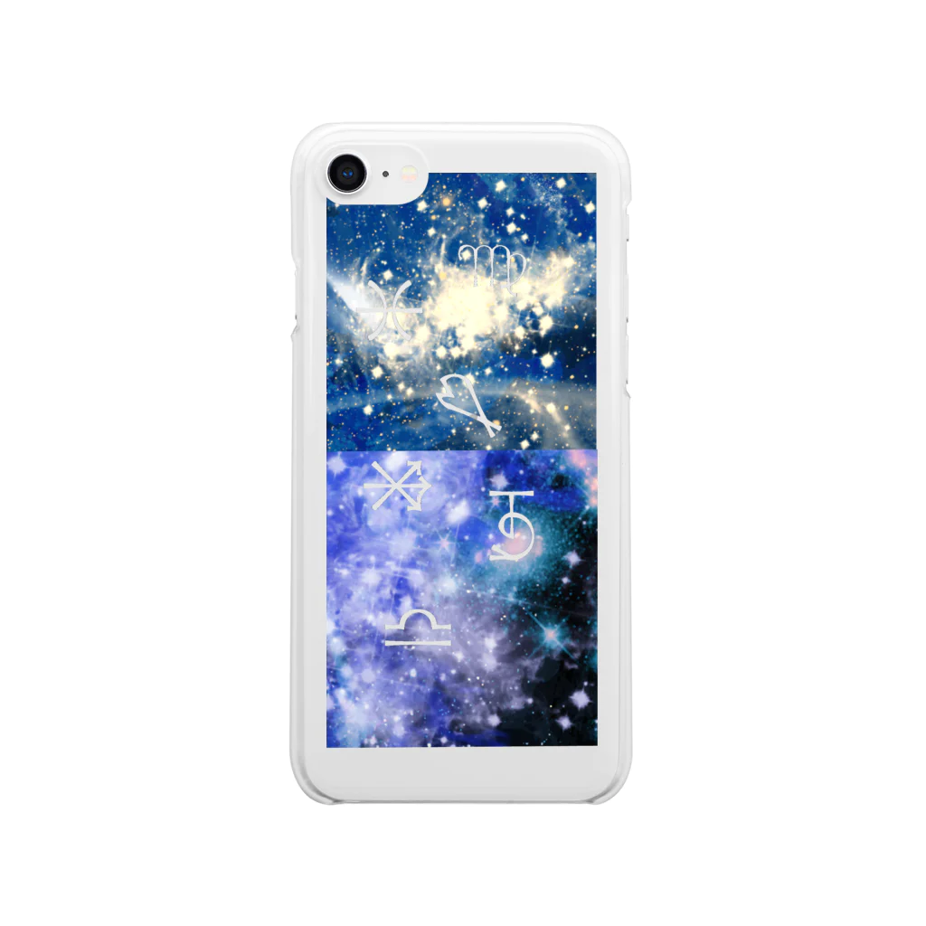 mon_yの星の無限 Clear Smartphone Case