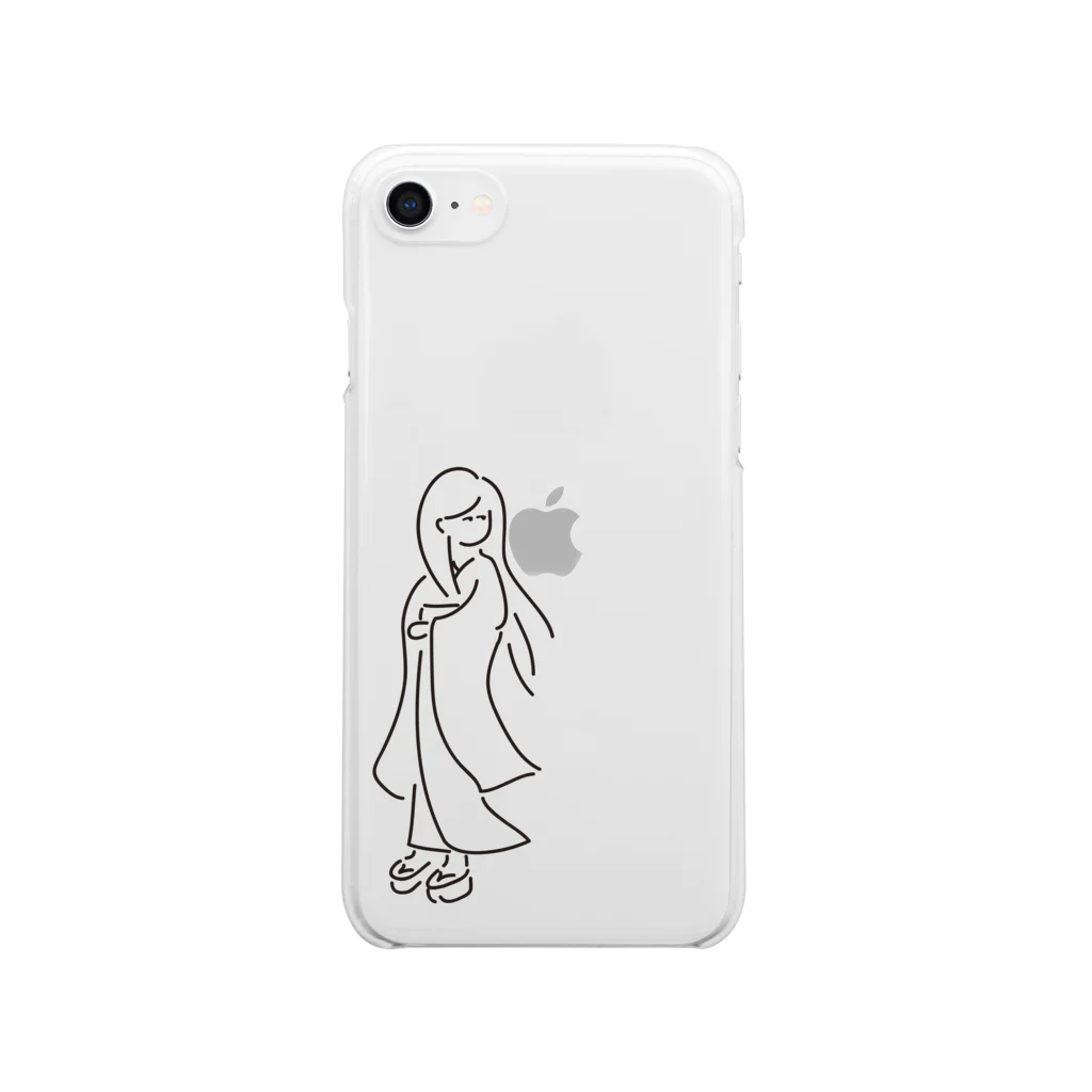 mzhの見かえりbijinさん Clear Smartphone Case