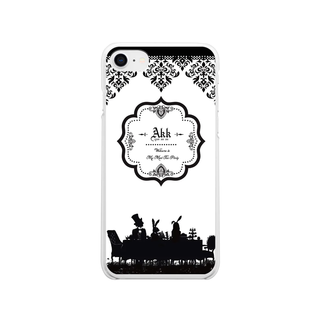 p7   のAKK Mad tea party Line Clear Smartphone Case