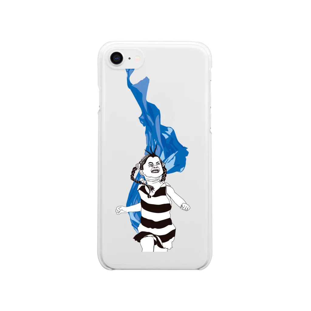 Drecome_Designのrun girl run Clear Smartphone Case