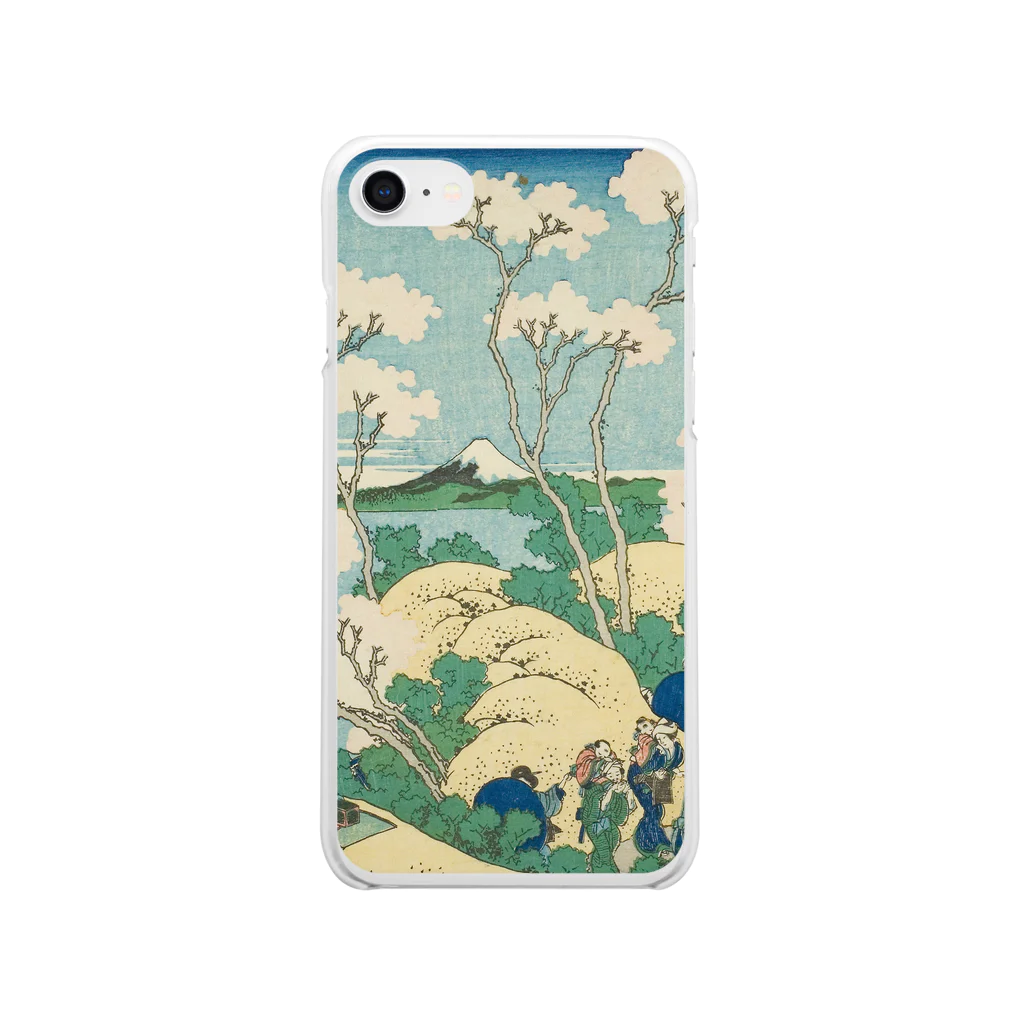 SONOTENI-ARTの003-011　葛飾北斎　『冨嶽三十六景　東海道品川御殿山ノ不二』　クリア　スマホケース　iPhone SE(2,3)/8/7/6s/6専用デザイン　CC1 Clear Smartphone Case