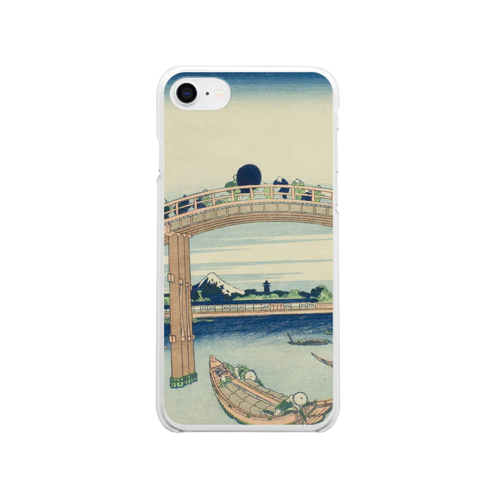 SONOTENI-ARTの003-014　葛飾北斎　『富嶽三十六景　深川万年橋下』　クリア　スマホケース　iPhone SE(2,3)/8/7/6s/6専用デザイン　CC1 Clear Smartphone Case