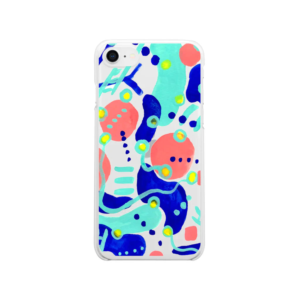 HONI HONI WORLDのSad and beautiful world Clear Smartphone Case