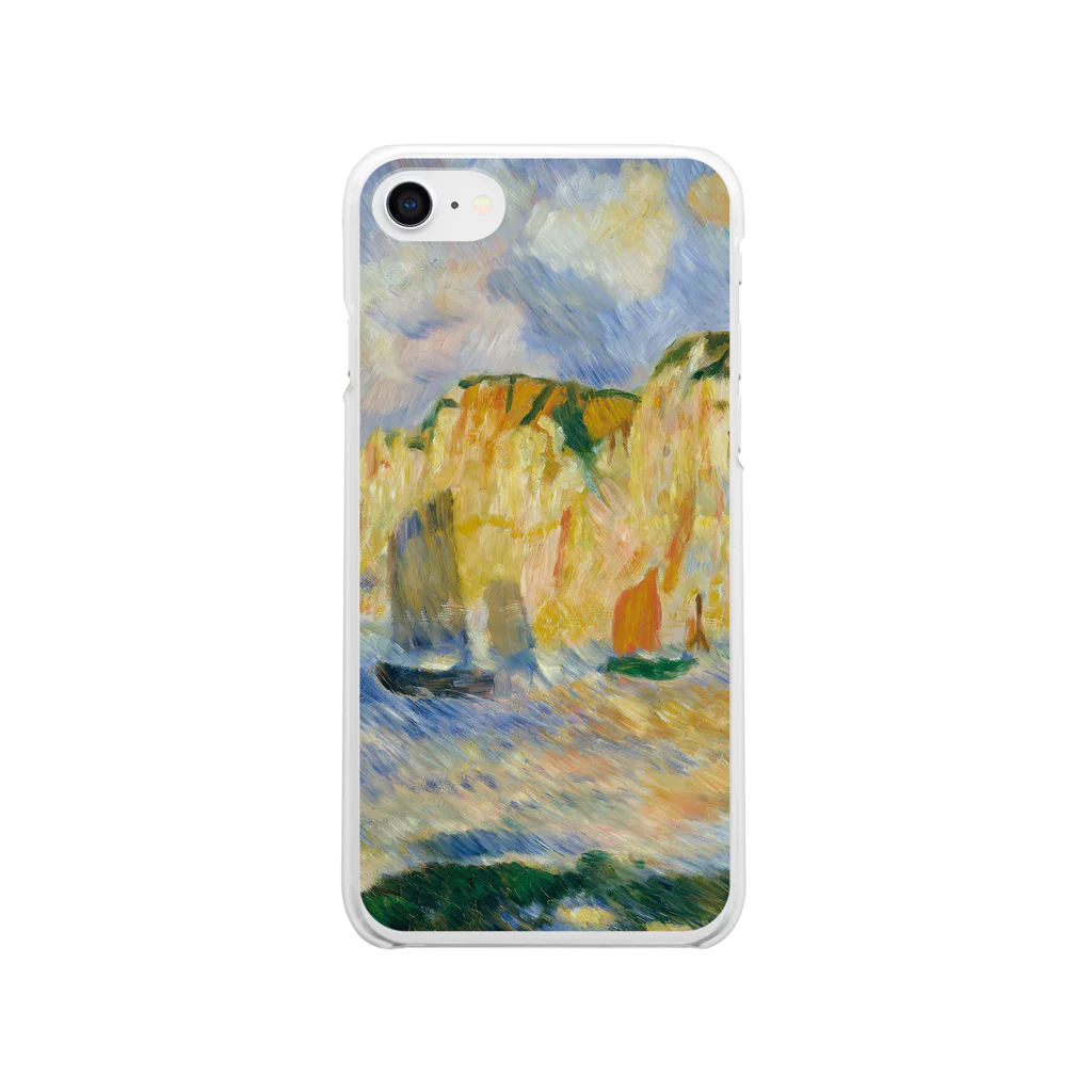 SONOTENI-ARTの016-009　ルノワール　『海と崖』　クリア　スマホケース　iPhone SE(2,3)/8/7/6s/6専用デザイン　CC1 クリアスマホケース