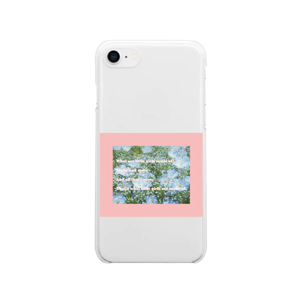 SWEET ROOMのWhat are little girls made of? Clear Smartphone Case