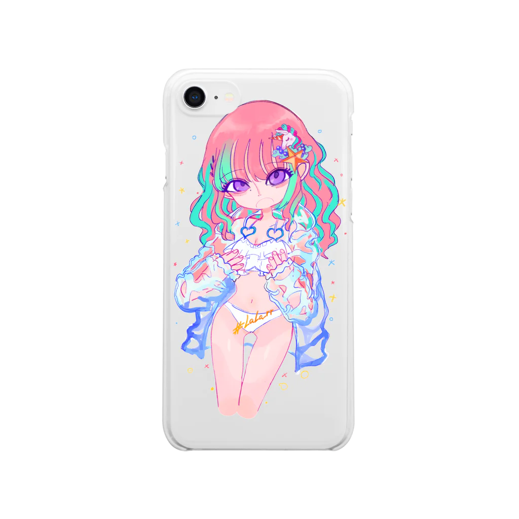 つづつのLaLa_rr swim Clear Smartphone Case