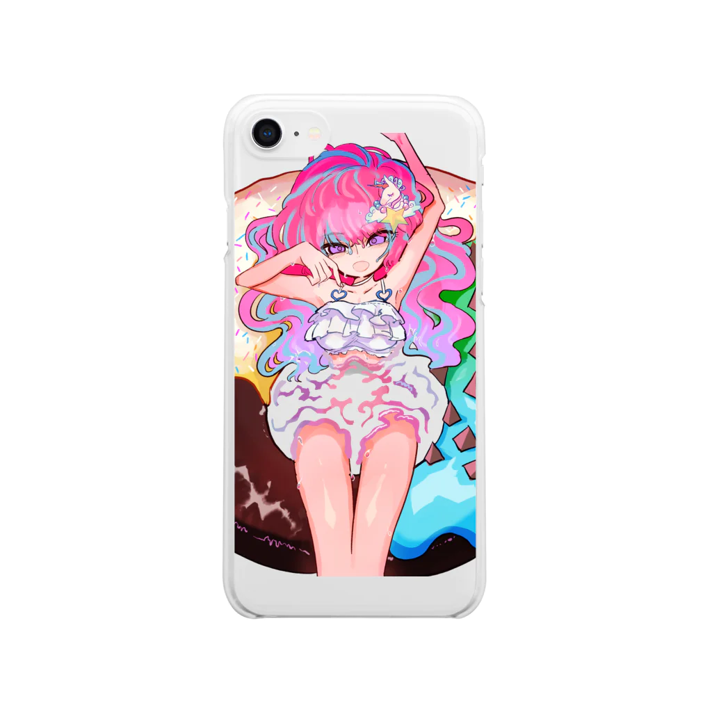 つづつの#LaLa_rr donut🍩 Clear Smartphone Case