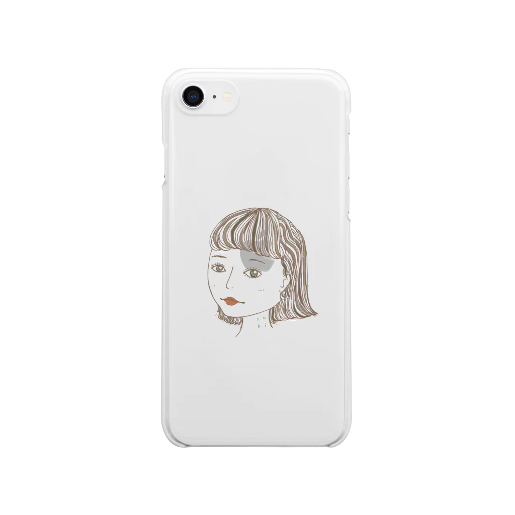 FREEDOMのgreeneye-girl Clear Smartphone Case