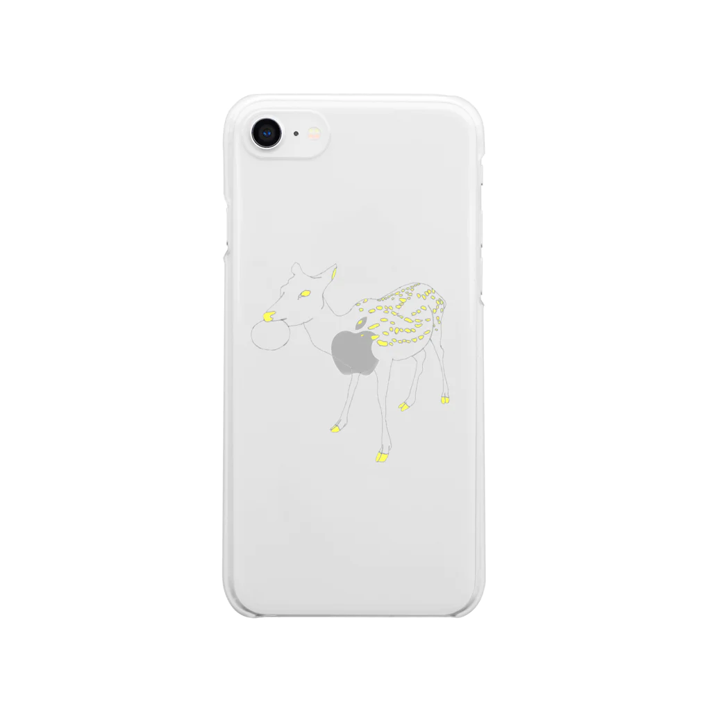 furumaimochiの鹿とせんべい Clear Smartphone Case