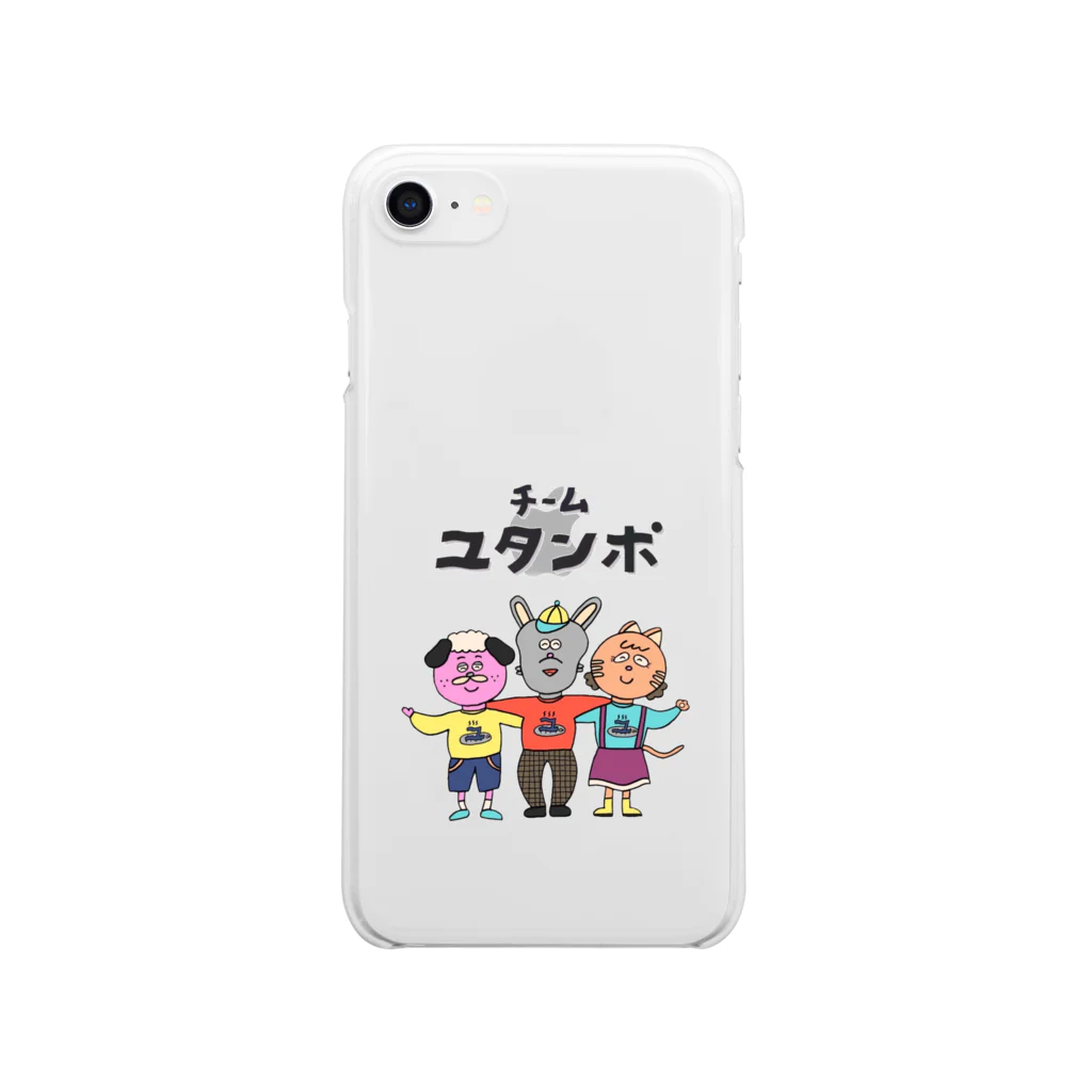 茶シブのチームユタンポ Clear Smartphone Case