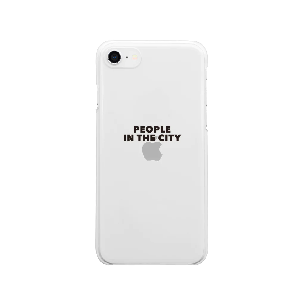 PEOPLE IN THE CITY のPEOPLE IN THE CITY　クリアスマートフォンケース クリアスマホケース