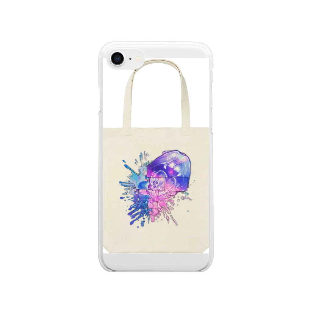 death or dead borderline  のすぷたんウォーターカラー Clear Smartphone Case