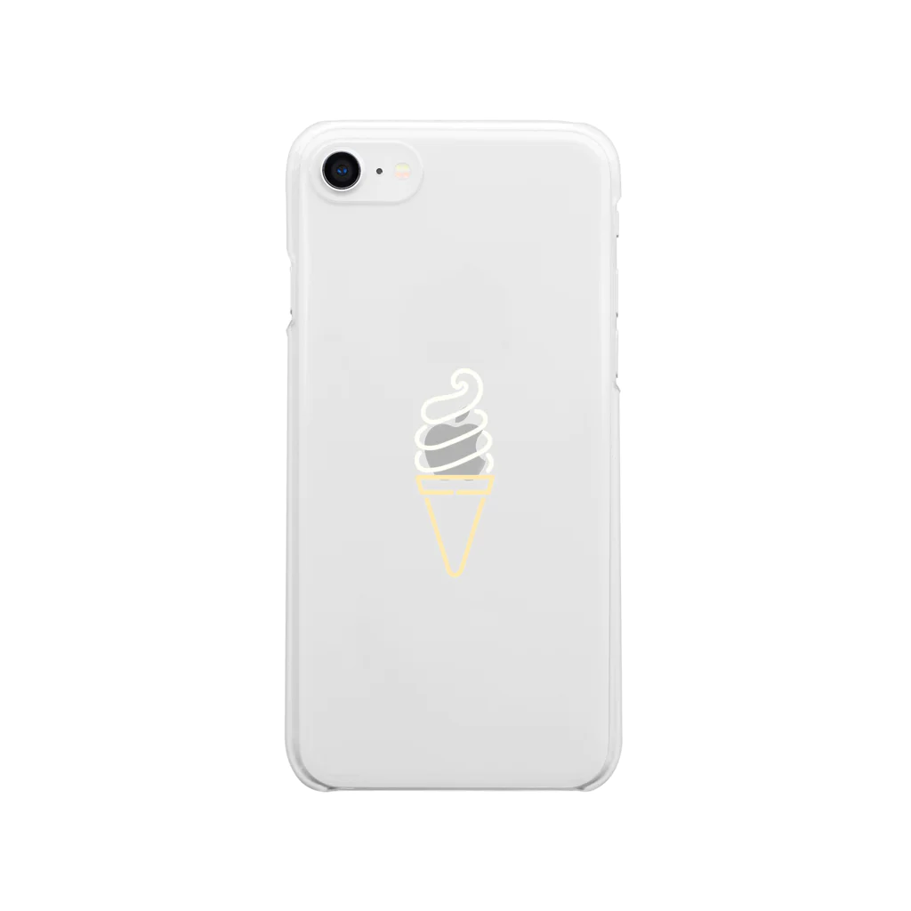 marinaのソフトクリーム（color） Clear Smartphone Case