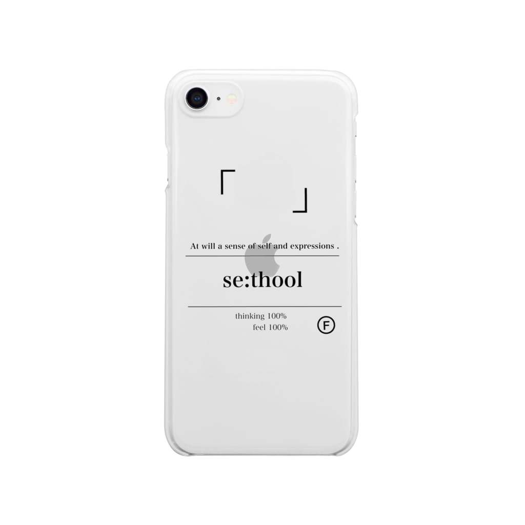 「se:thool」のiPhoneケース Clear Clear Smartphone Case